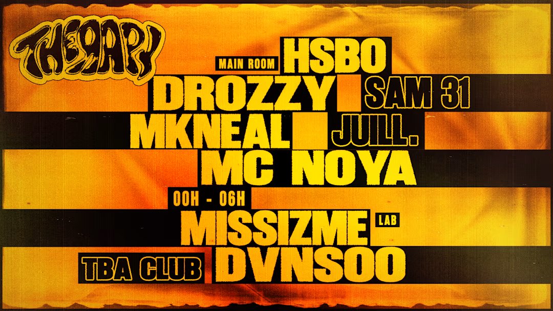 Affiche Therapy Summer Party 31 juillet